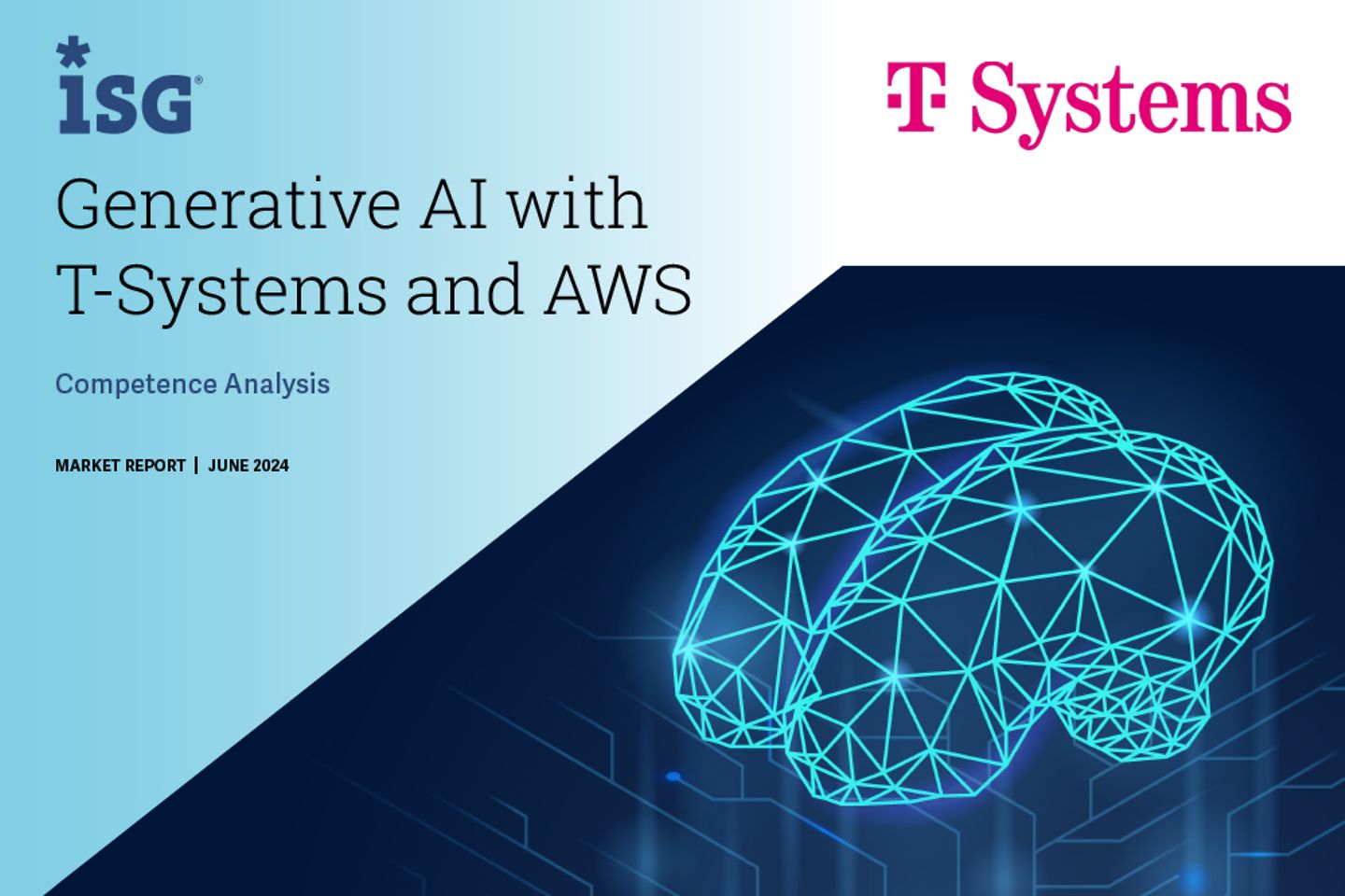 Voorblad en vervolgpagina als screenshot van de whitepaper: GenAI met T-Systems en AWS