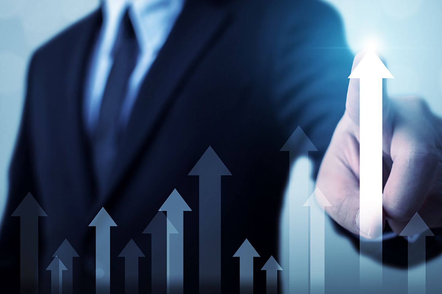 Développement commercial vers le succès et concept de croissance. 