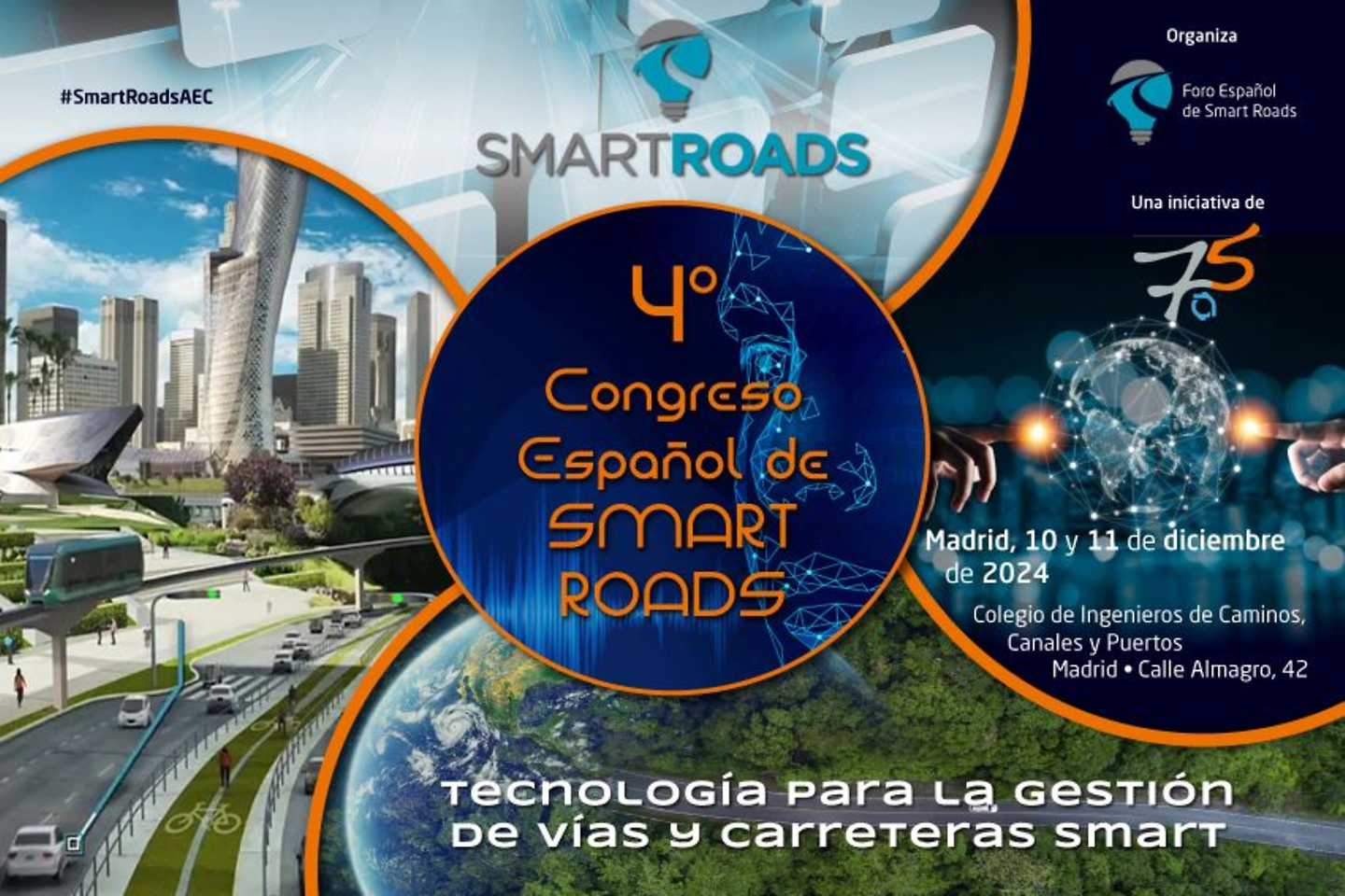 IV Congreso Español de Smart Roads banner