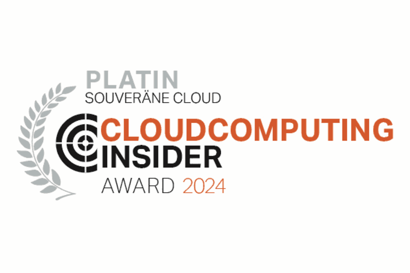 Logo platine pour la catégorie Cloud souverain des IT Awards 2024