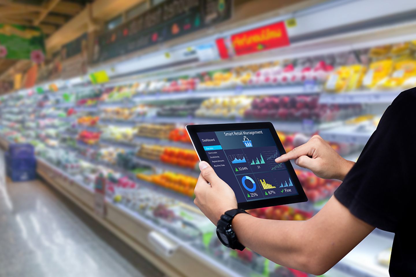 Technologies intelligentes utilisées dans un magasin de détail