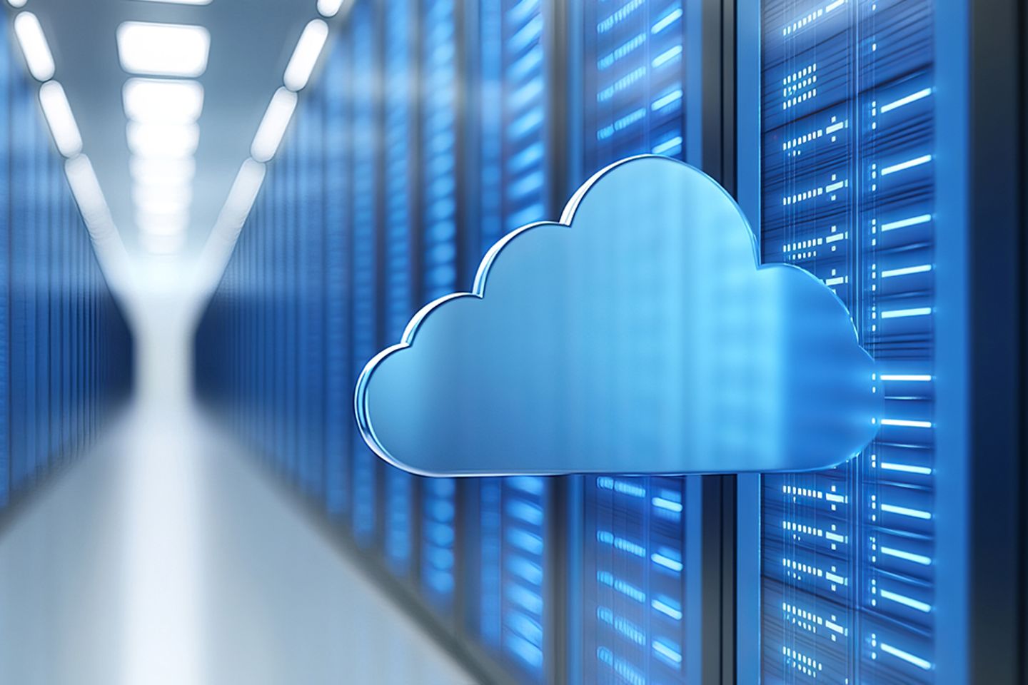 Technologie der Cloud-Computing-Infrastruktur bietet eine sichere und zuverlässige Plattform für die Datenspeicherung