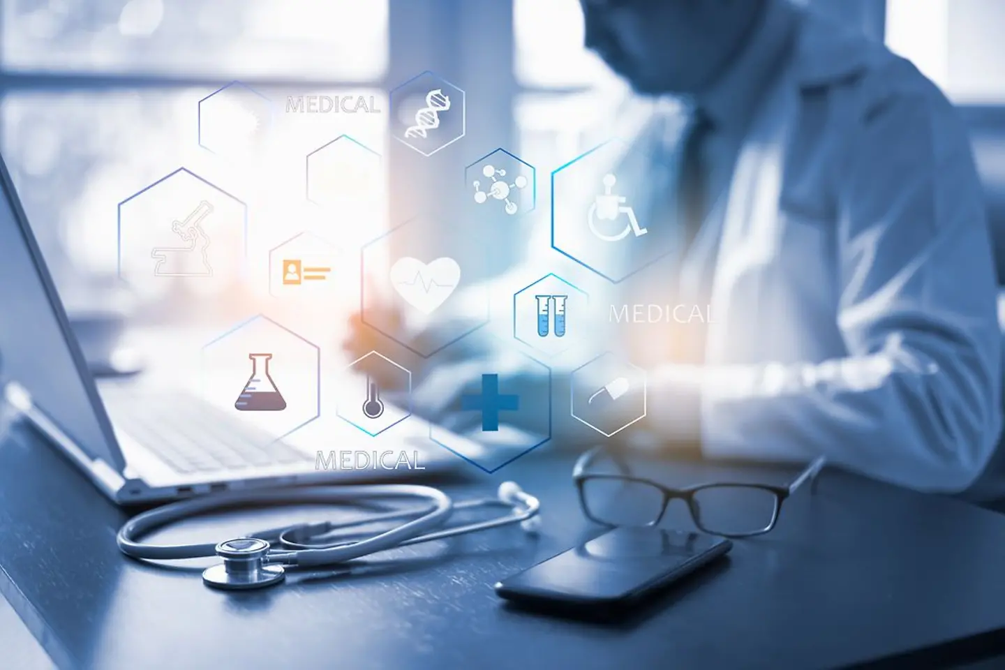 Iconos médicos virtuales
