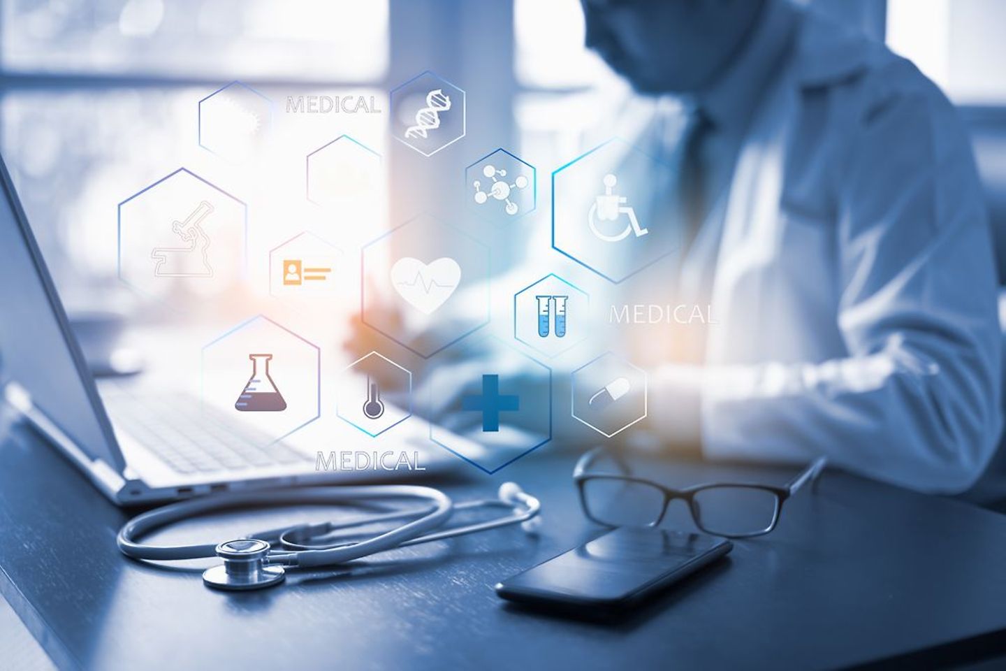 Iconos médicos virtuales