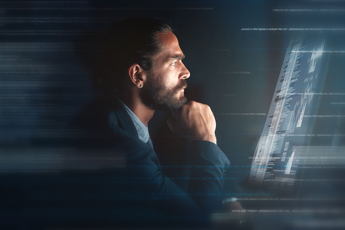Professional testing programming code he wrote for new application