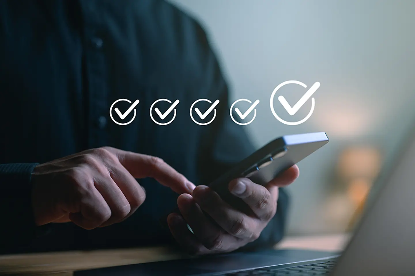 Verificação da garantia de qualidade do smartphone