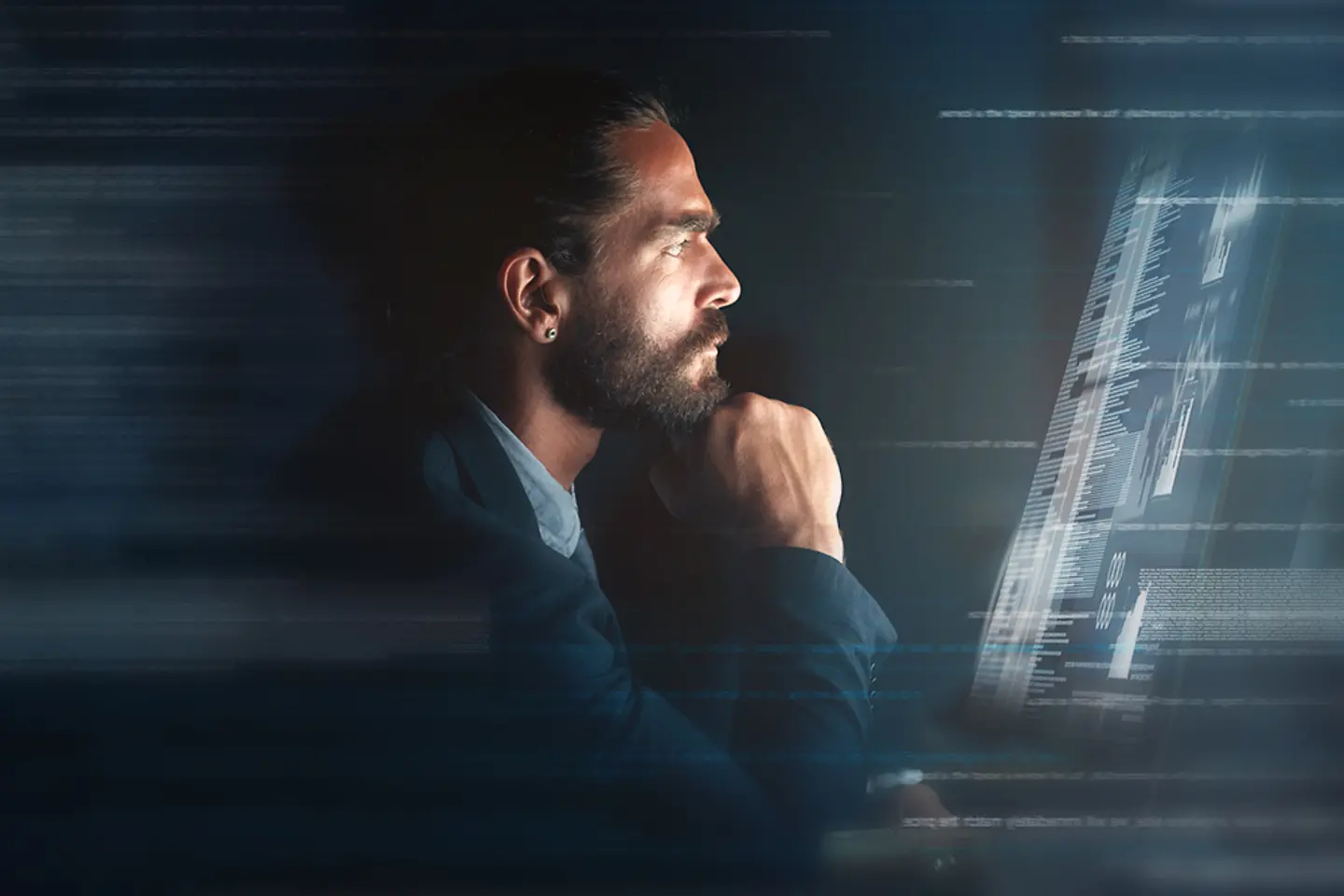 Professional testing programming code he wrote for new application
