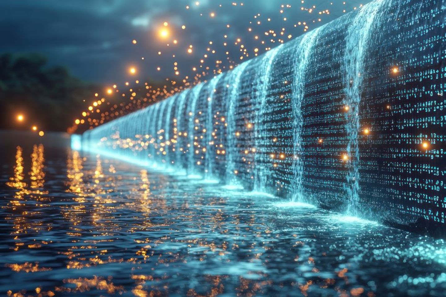 Digitaler Wasserfall