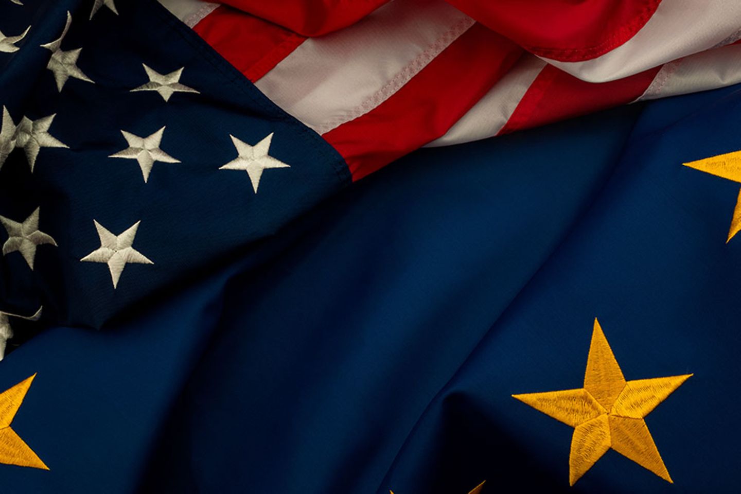 USA and EU cooperation and Transatlantic Trade and Investment Partnership concept theme