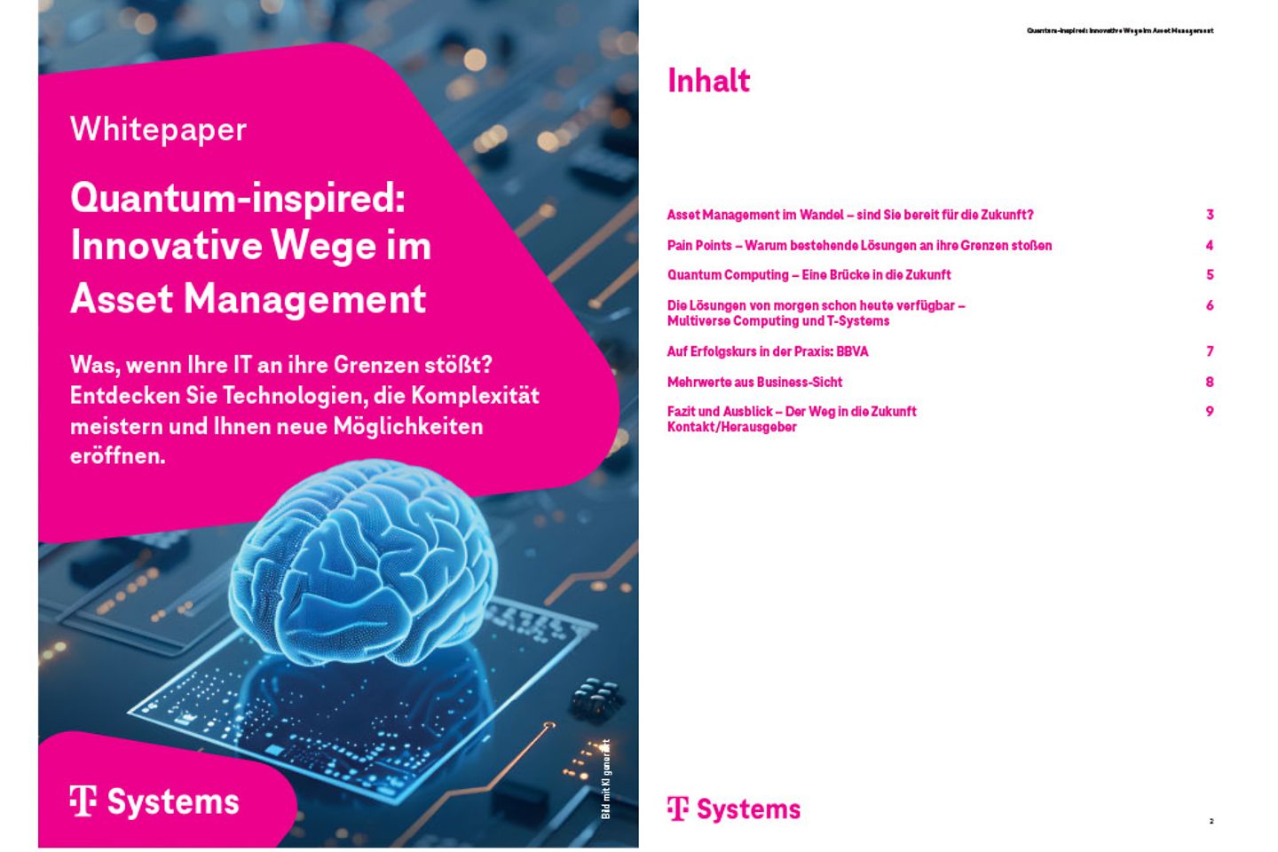 Title page and three following pages of the white paper as a screenshot: