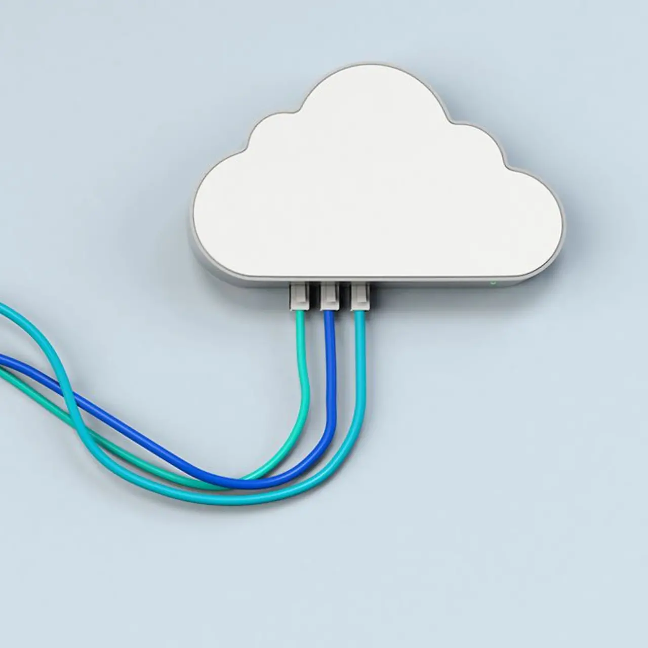 Grafiek van een bedrade wolk