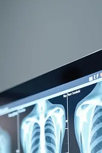 AI-generated image - Doctor reviewing patient x-ray images