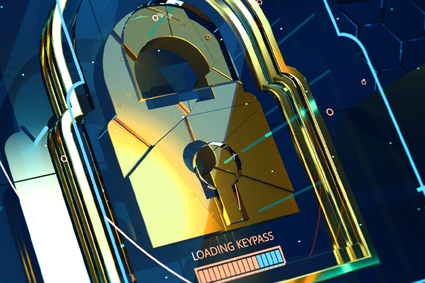 Goldener Security Key 