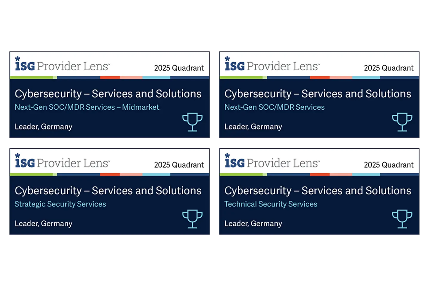 ISG Leaders Badge with four quadrants