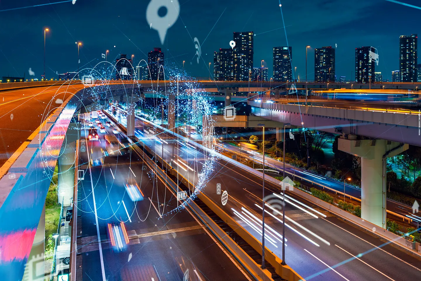 Concepto de transporte y tecnología. ITS (Sistemas Inteligentes de Transporte). Movilidad como servicio