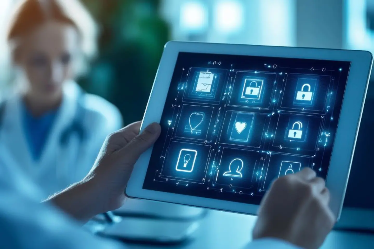Digital security innovations in healthcare medical facility.