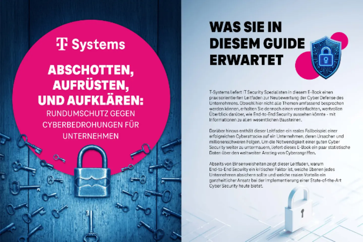 Cover und die nächste Seite als Screenshot des Whitepapers Abschotten, Aufrüsten und Aufklären