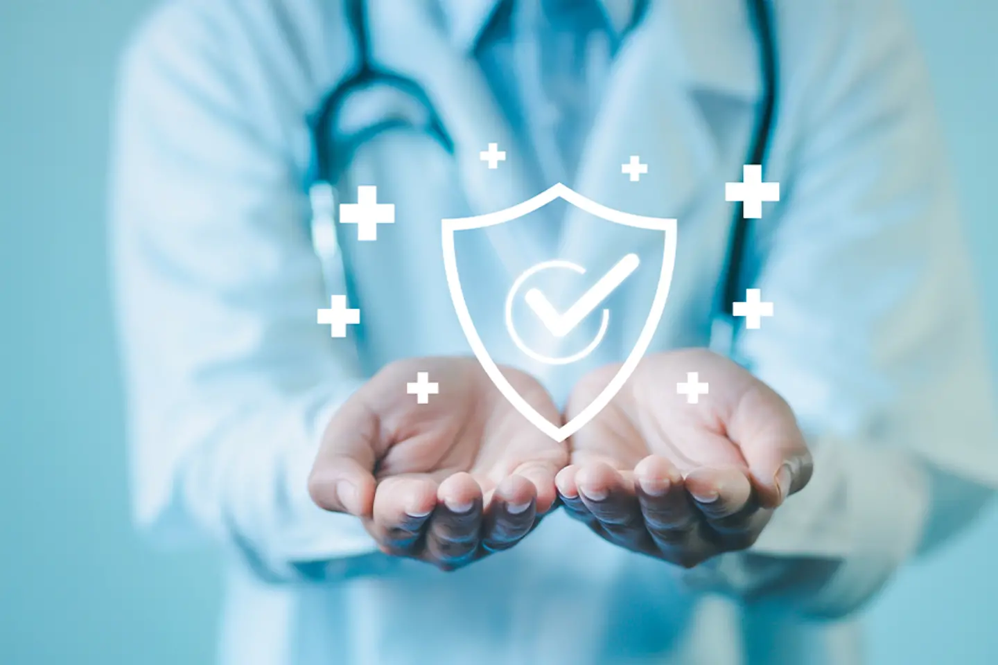 Icône graphique de sécurité sur le clavier