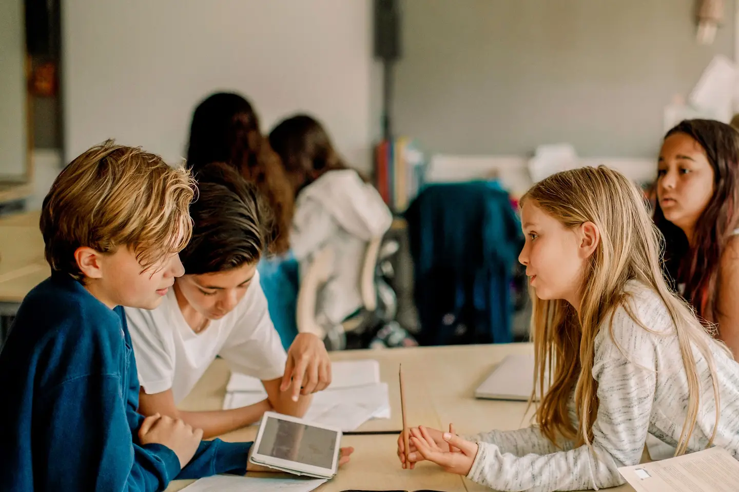 Moodle-Plattform im Einsatz im Klassenzimmer