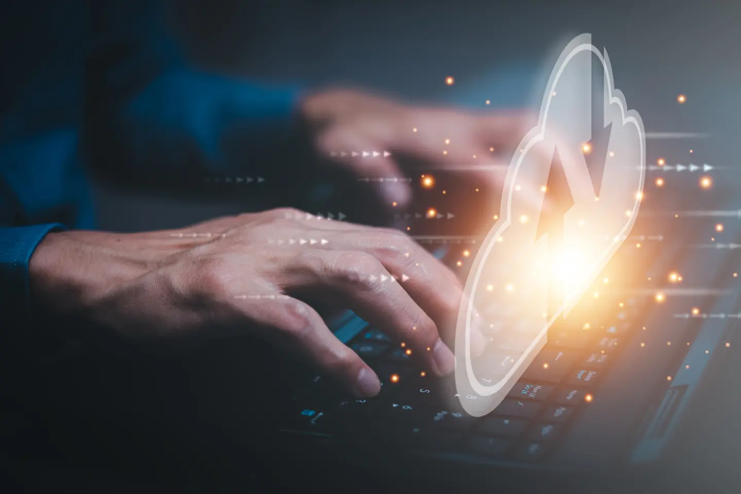 AI-generated image - Man working on a computer