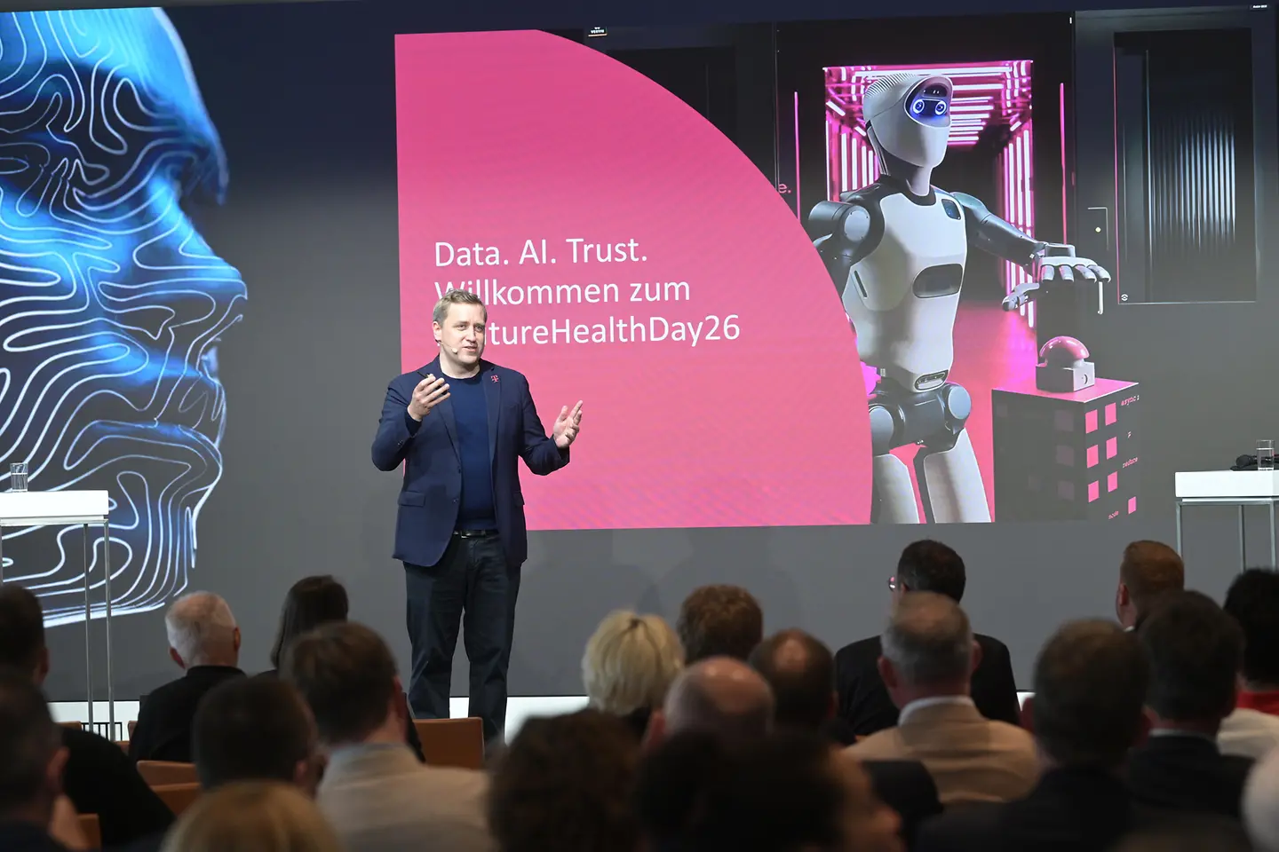 Gottfried Ludewig, Leiter Public und Health, bei der Eröffnung vom Future Health Day