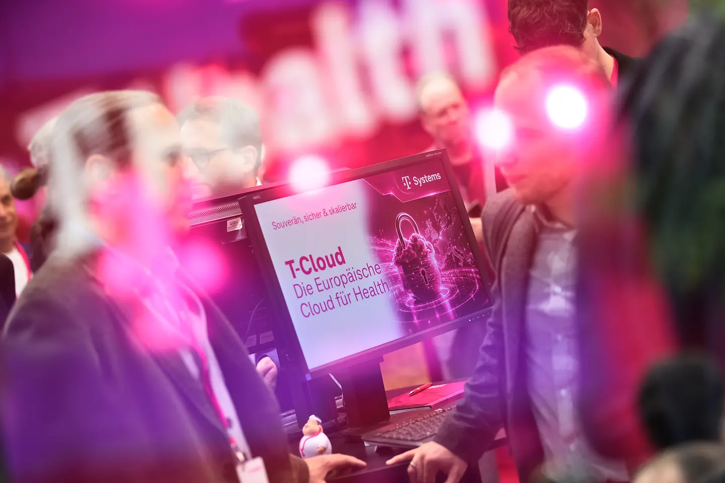 T Cloud auf der Telekom-Stand, DMEA 2026, Berlin