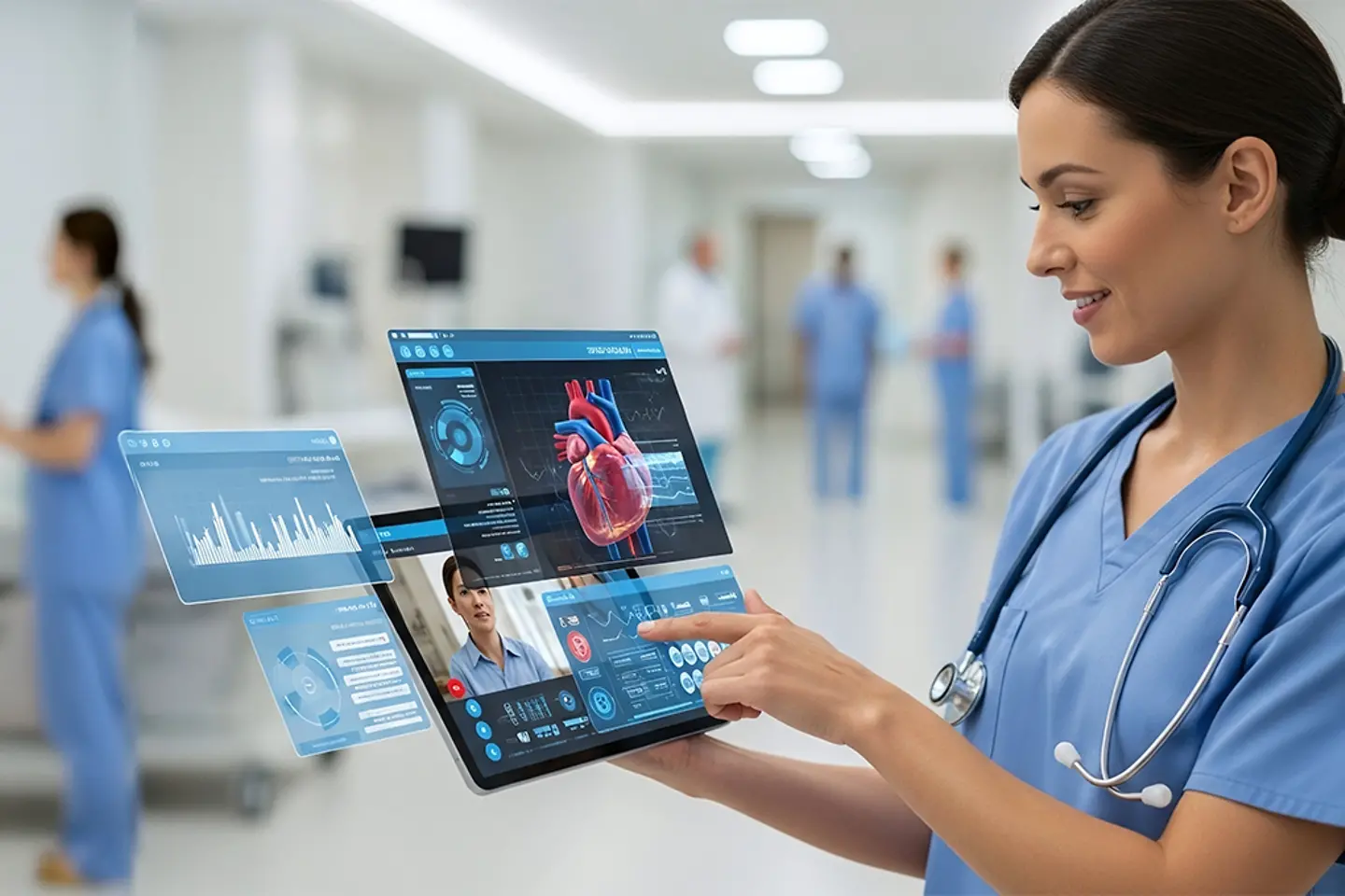 AI-generated image - A visual representation of surge capacity in modern healthcare systems.