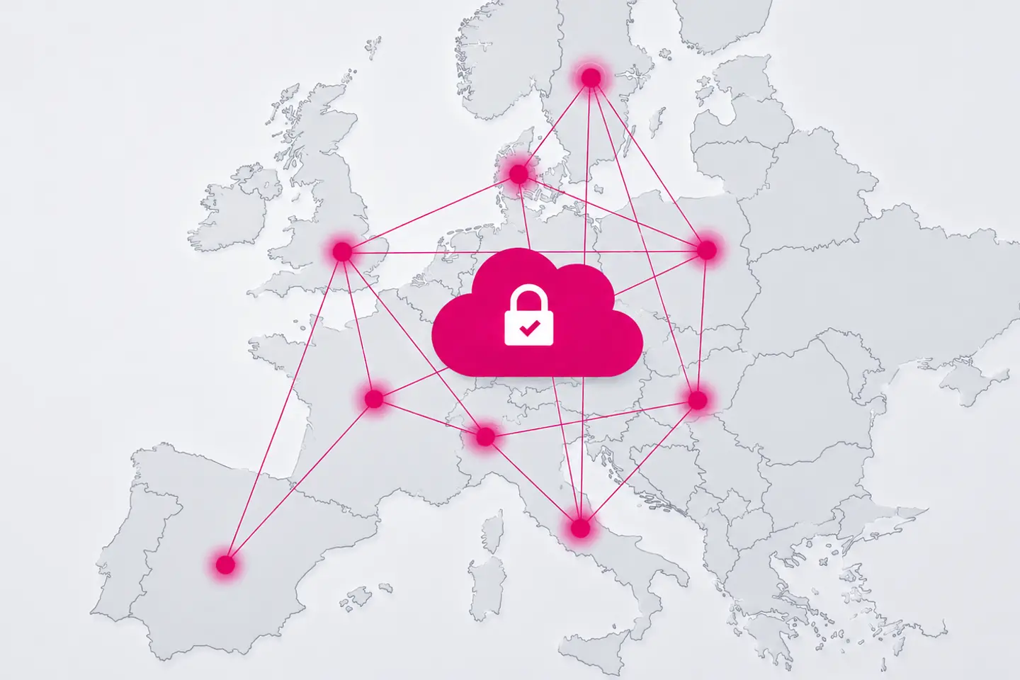 KI-generiertes Bild - Sovereign Cortex with T Security: Datensouveräner Schutz für Europa