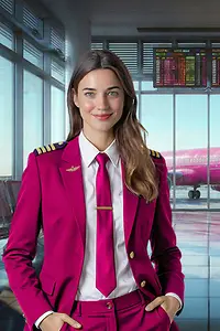Frau auf dem Flughafen