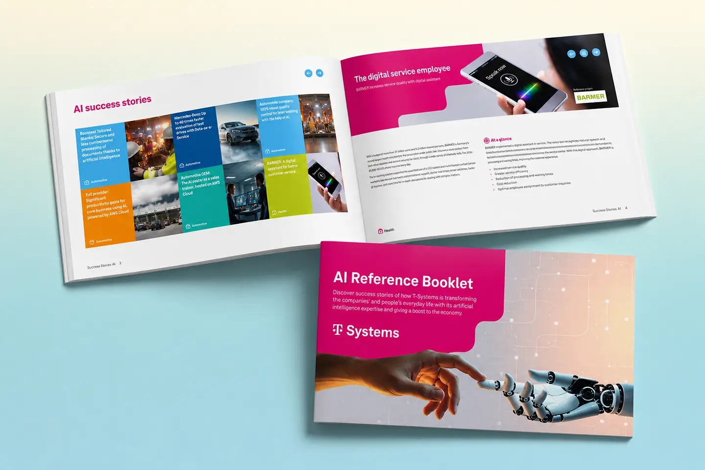 KI-generiertes Bild - AI Referenzen, T-Systems