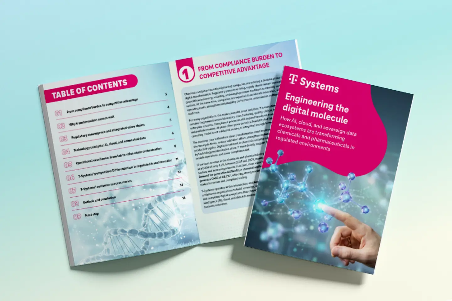 KI-generiertes Bild - Whitepaper: Das digitale Molekül gestalten