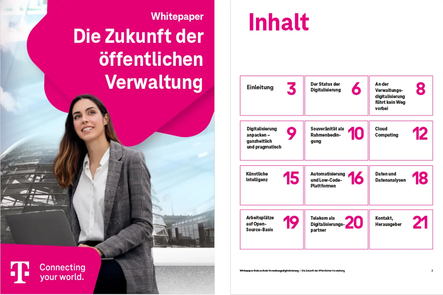 Titelseite und drei Folgeseiten des Whitepapers als Screenshot: