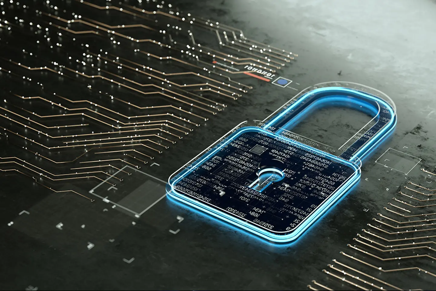 Lock on circuit board