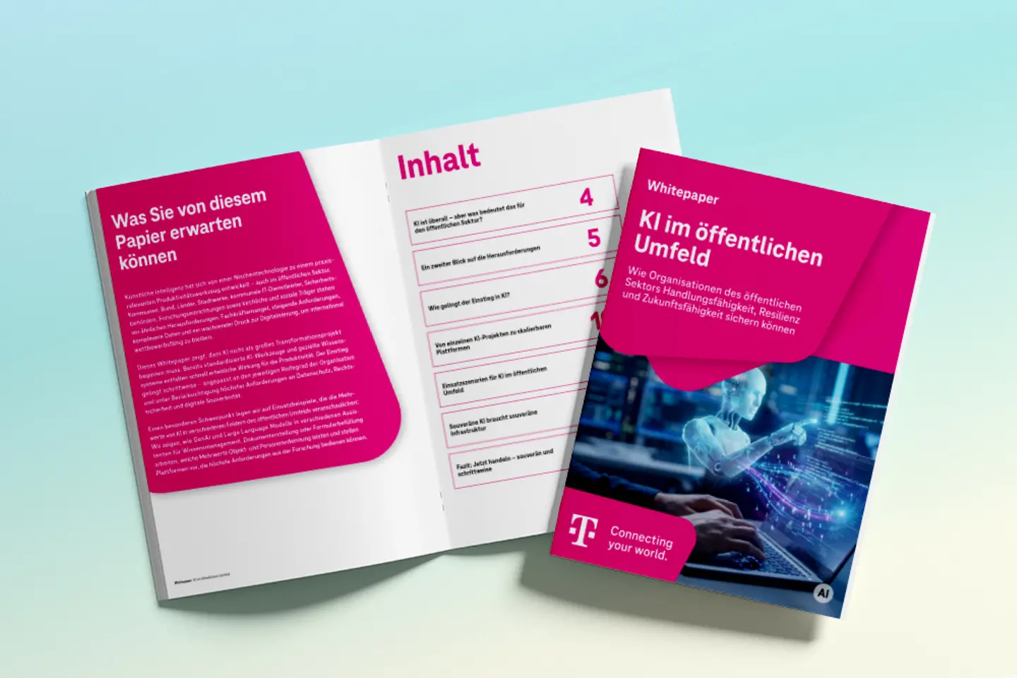 KI-generiertes Bild - Whitepaper: KI im Public Sector erfolgreich skalieren Mockup