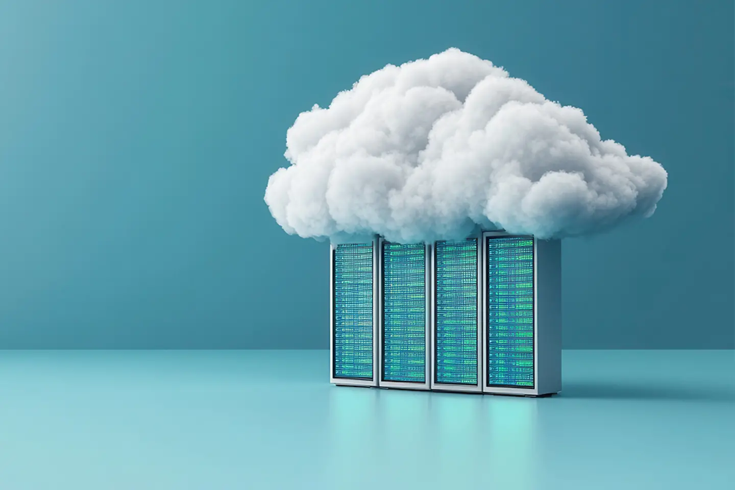 KI-generiertes Bild - Image of a cloud on a server