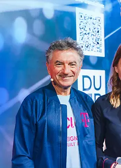 AI-generated image - Dr. Ferri Abolhassan, CEO, T-Systems, with Thomas Saueressig, Member of the Board, SAP