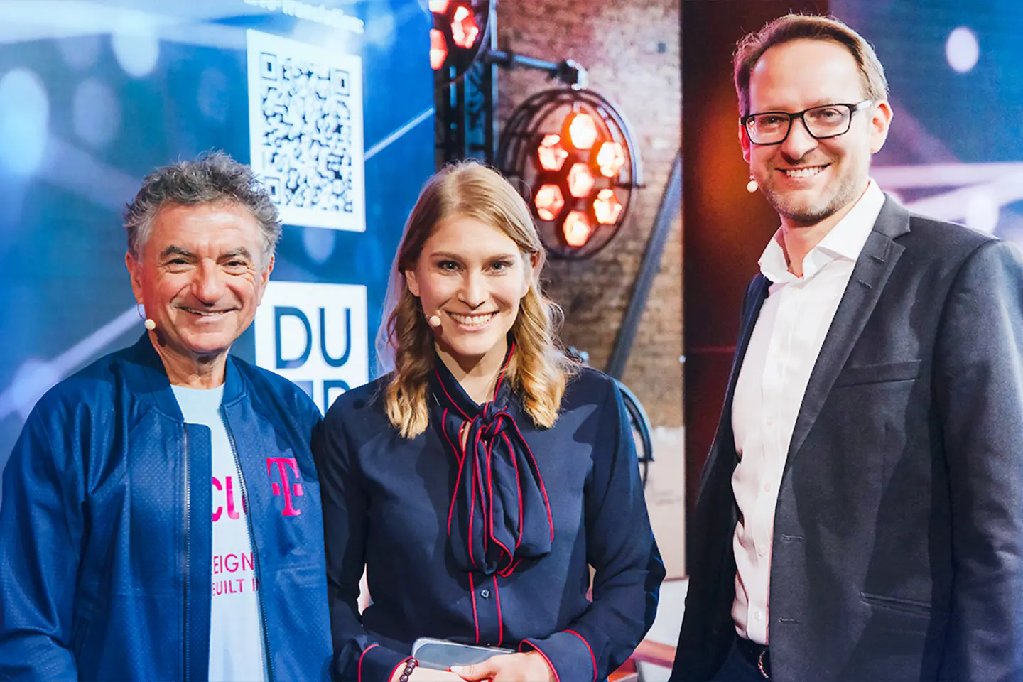 AI-generated image - Dr. Ferri Abolhassan, CEO, T-Systems, with Thomas Saueressig, Member of the Board, SAP