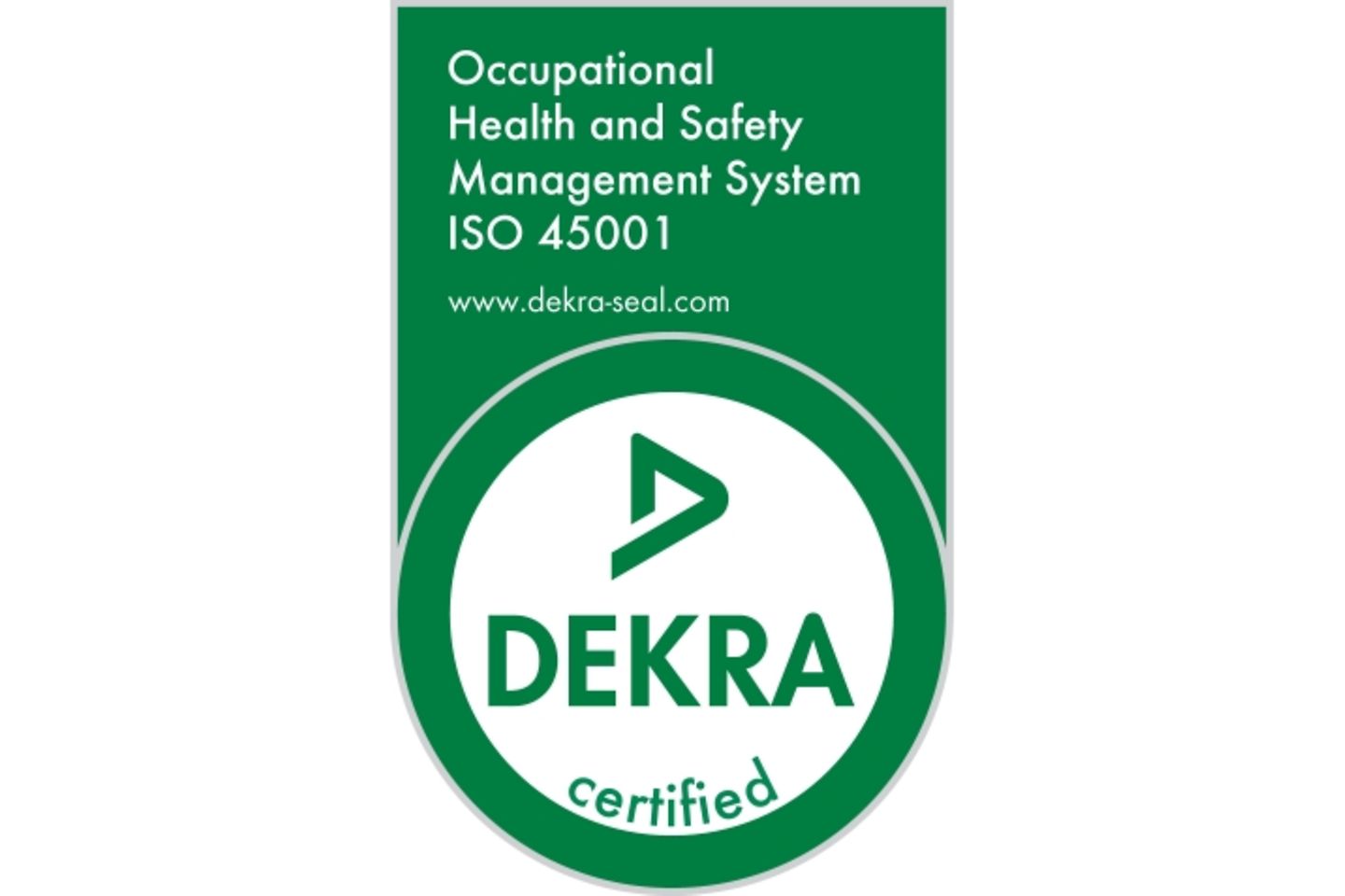 Dekra Siegel, ISO 45001, Managementsystem Sicherheit und Gesundheit bei Arbeit