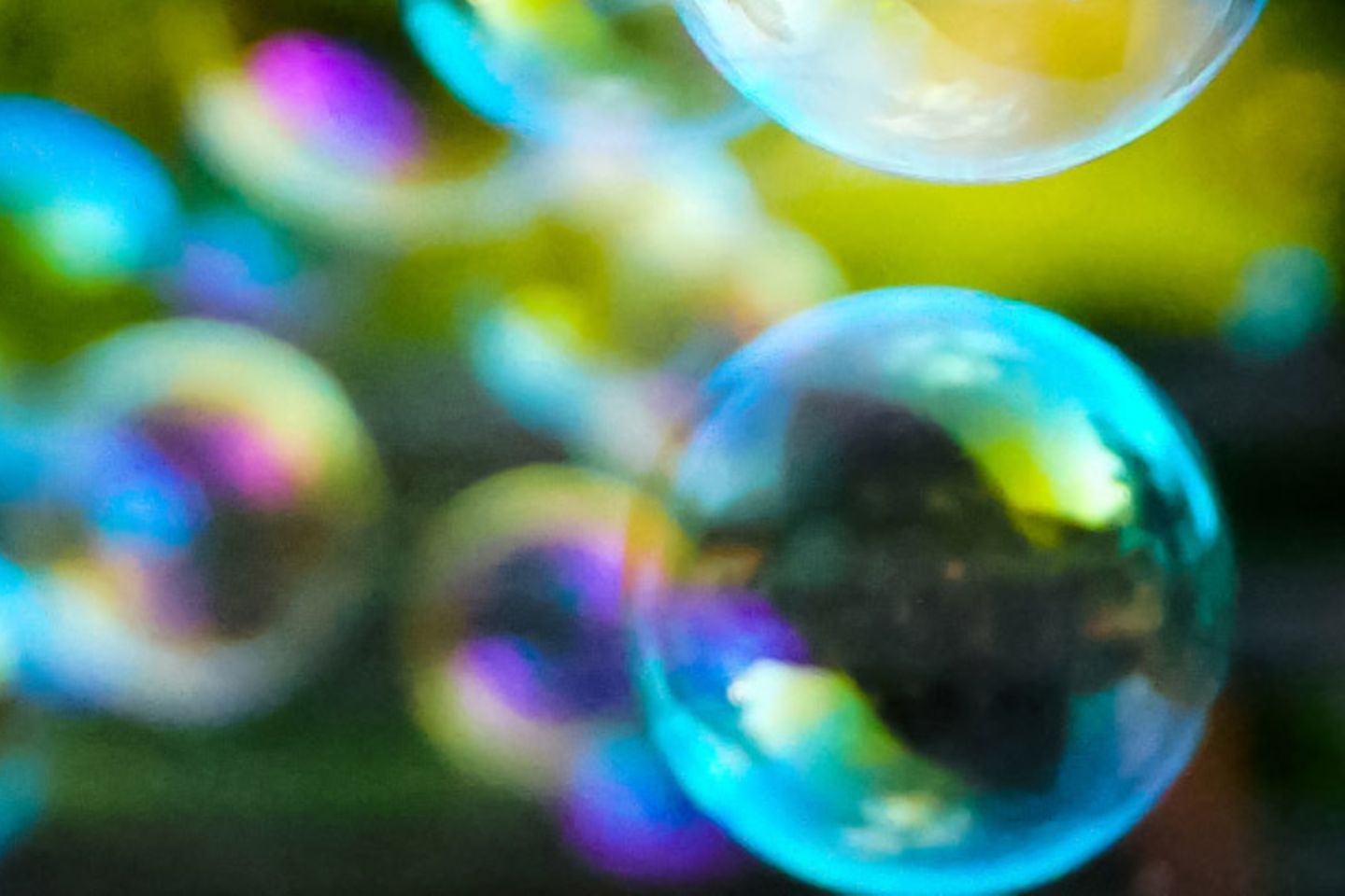 Many colourful bubbles