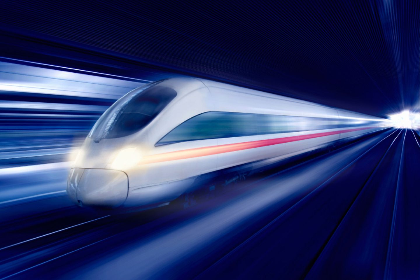 Very fast train in a futuristic design