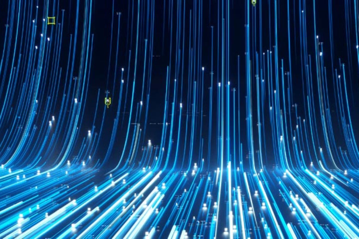 Blauwe gegevens Lijnen die een netwerk vormen