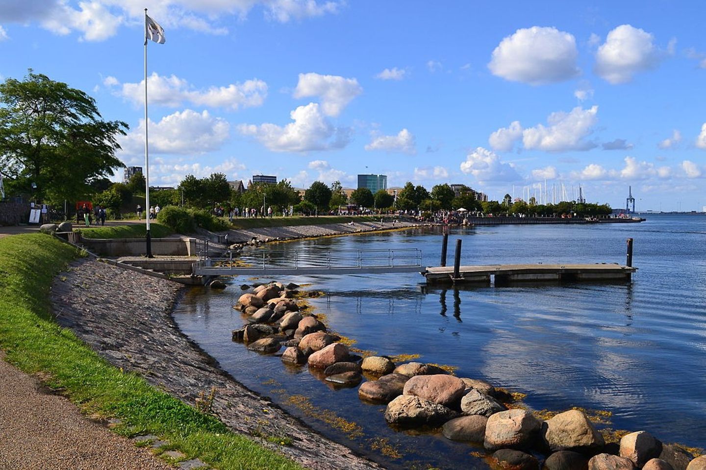View on Copenhagen waterfront