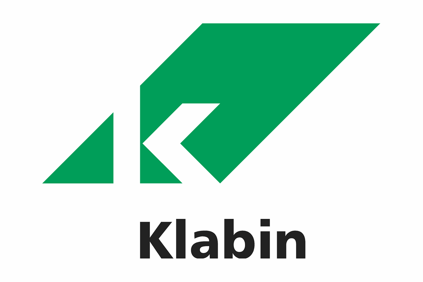 logotipo Klabin em verde e branco