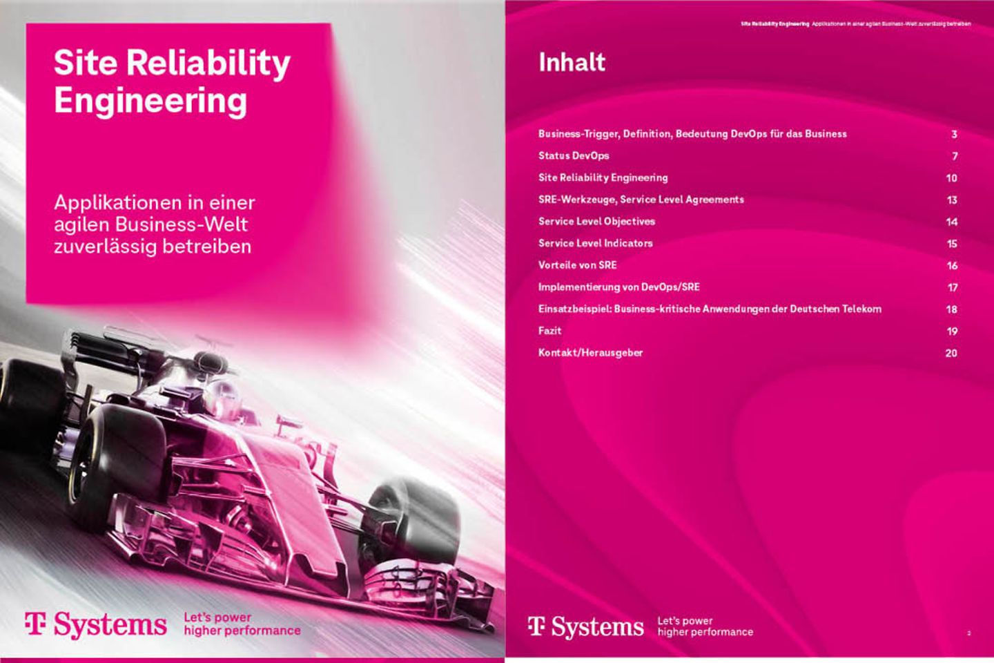 Cover und drei Folgeseiten als Screenshot des Whitepapers: Site Reliability Engineering