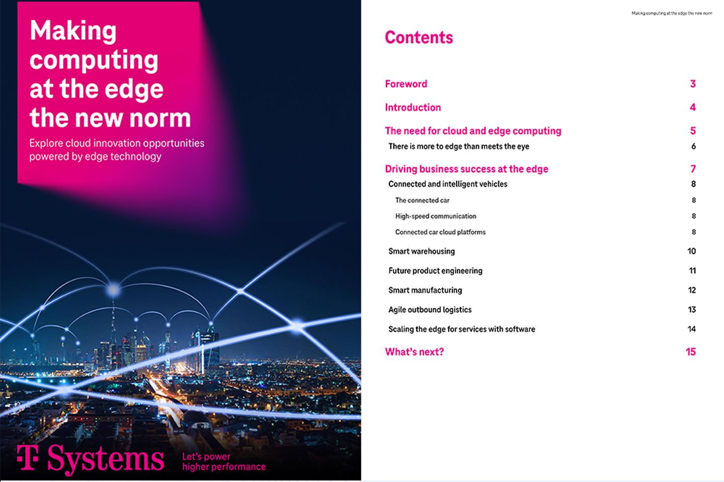 Cover and the next page as a screenshot showing the concept paper: Making Computing At The Edge The New Norm