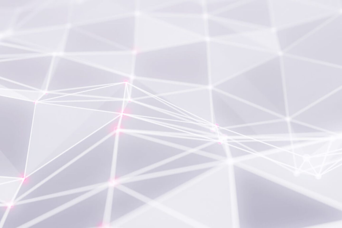 Wave-sweeping net of triangles with magenta dots