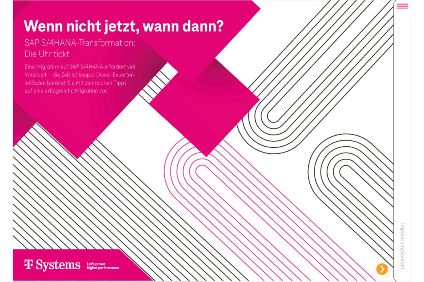 Cover und nächste Seite als Screenshot des Whitepapers: Migration zu SAP S/4HANA – Ihr Pfad zum Erfolg