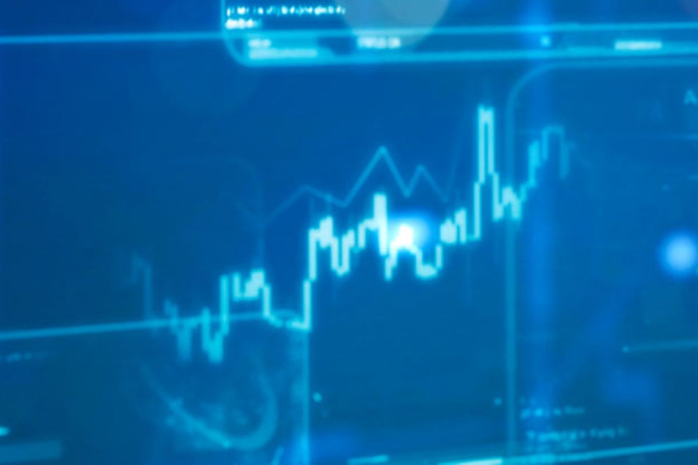 Blauer Hintergrund mit einem Diagramm