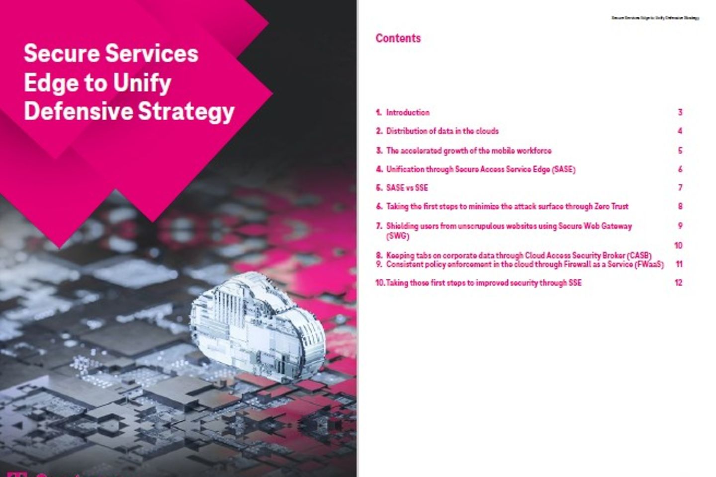 Cover and next page as screenshot: White paper: Security Services Edge to unify defensive strategy