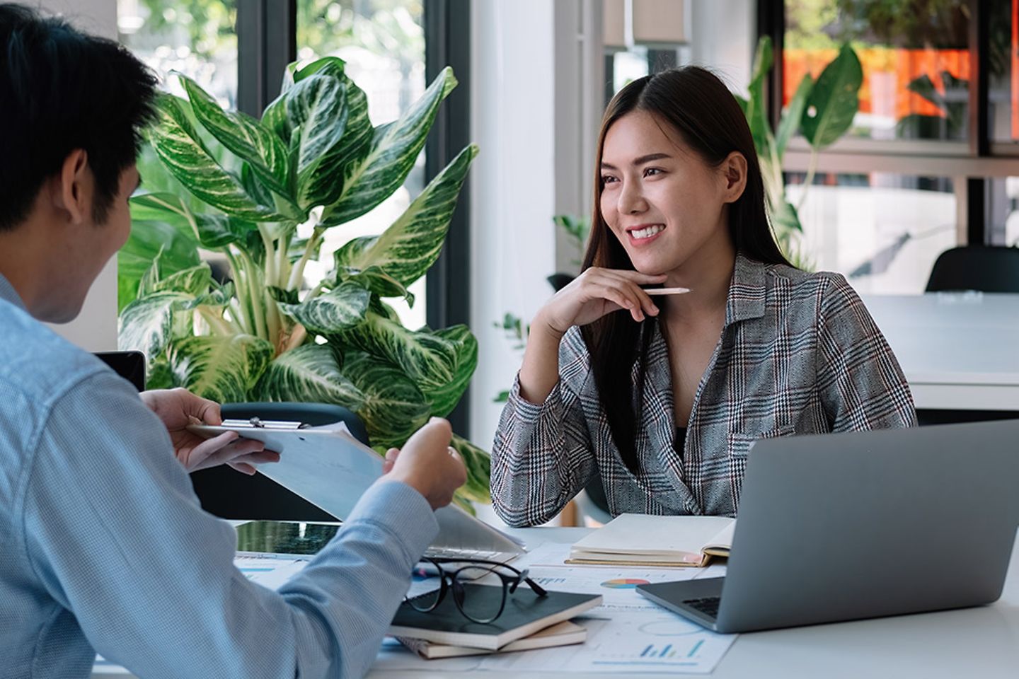 Woman in a business meeting